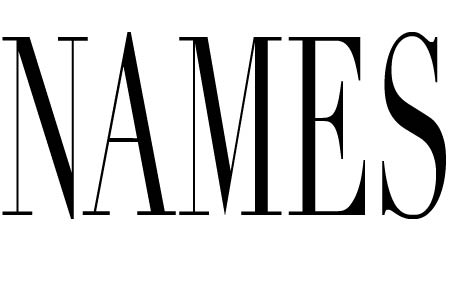 Names